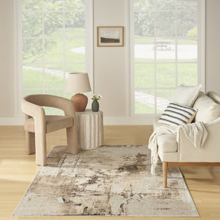 Nourison Washable Decor WSD09 Mocha Area Rug Swatch Image