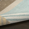 Nourison Washable Decor WSD10 Blue Multicolor Area Rug Detail Image