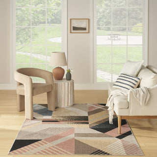 Nourison Washable Decor WSD10 Multicolor Area Rug Swatch Image