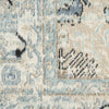 Nourison Washable Decor WSD12 Taupe Blue Area Rug Corner Image