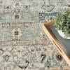 Nourison Washable Decor WSD12 Blue Taupe Area Rug 