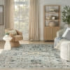 Nourison Washable Decor WSD12 Blue Taupe Area Rug 