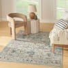 Nourison Washable Decor WSD12 Blue Taupe Area Rug 