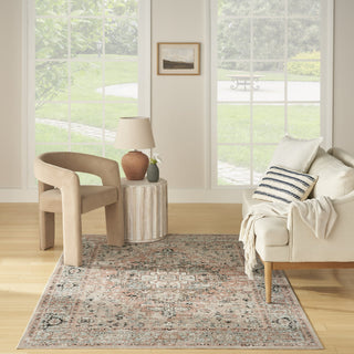 Nourison Washable Decor WSD13 Peach Area Rug Swatch Image