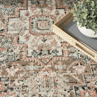 Nourison Washable Decor WSD13 Peach Area Rug Texture Image