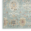 Nourison Washable Decor WSD14 Blue Area Rug Corner Image