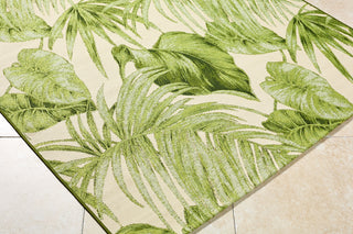 Livabliss Warsaw WSW-2301 Olive Green Area Rug Corner Shot