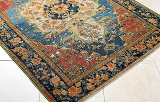 Livabliss Warsaw WSW-2304 Indigo Area Rug Corner Shot