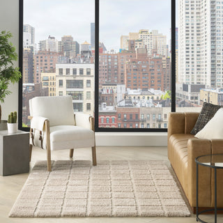 Nourison West End Ave WTE01 Beige Area Rug by DKNY Swatch Image
