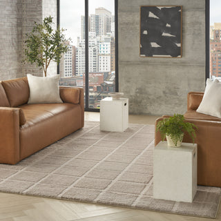 Nourison West End Ave WTE01 Beige Area Rug by DKNY Corner Image