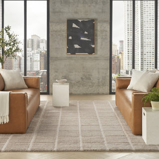 Nourison West End Ave WTE01 Beige Area Rug by DKNY Swatch Image