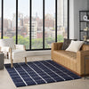 Nourison West End Ave WTE01 Navy Ivory Area Rug by DKNY Corner Image