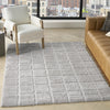 Nourison West End Ave WTE01 Grey Area Rug by DKNY Corner Image