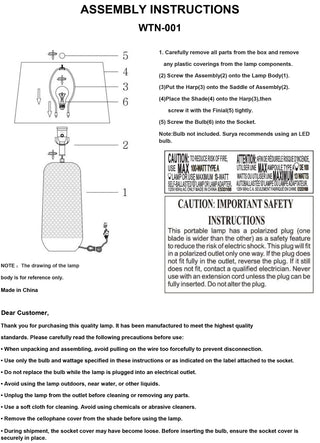 Surya Winton WTN-001 Lamp Assembly