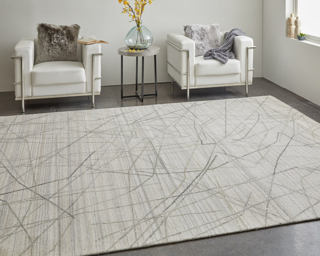 Feizy Whitton 8894F Ivory/Gray Area Rug Lifestyle Image Feature