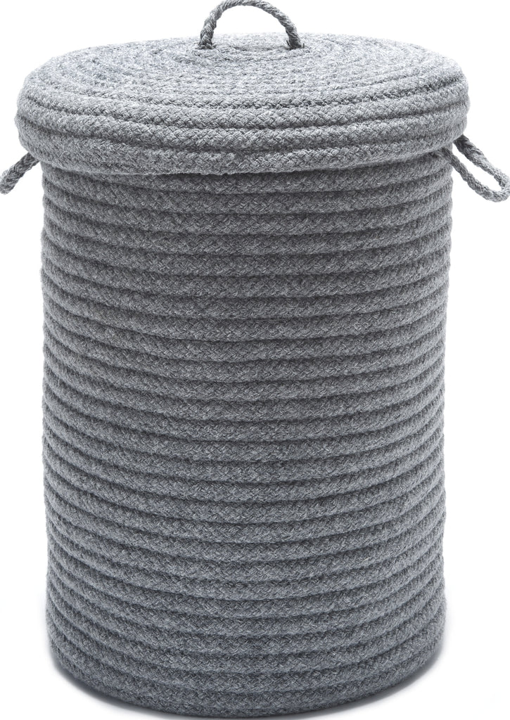 Colonial Mills Wool Blend Hamper w/ lid WW49 Light Gray