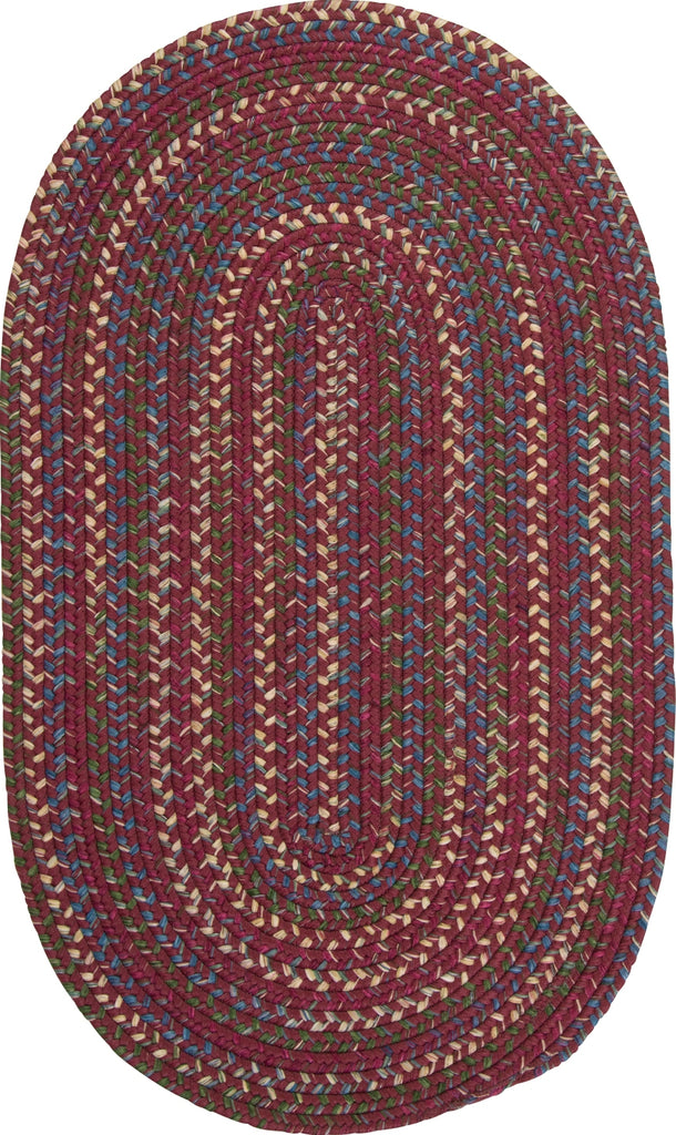 Colonial Mills Worley Oval WY71 Burgundy Area Rug