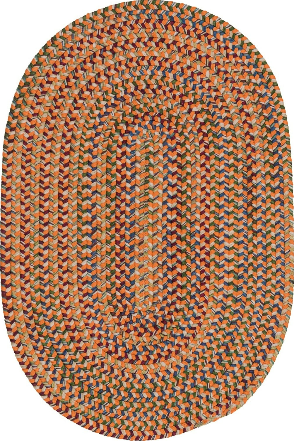 Colonial Mills Worley Oval WY97 Orange Area Rug
