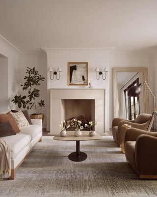 Loloi Wyatt WYA-06 Stone/Beige Area Rug Lifestyle Image Feature