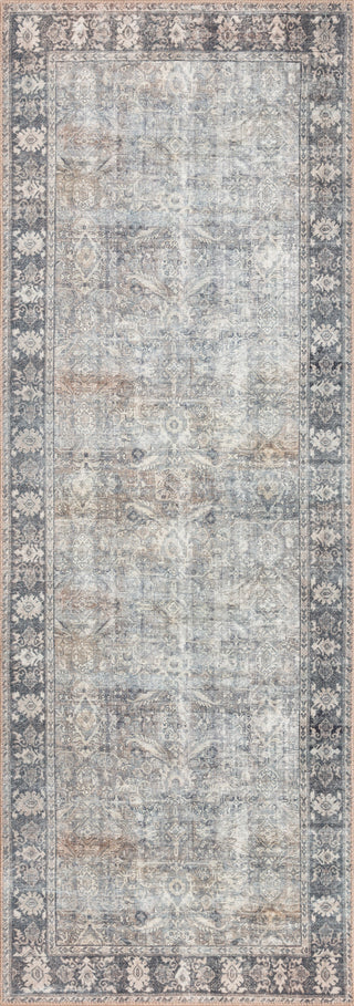 Loloi II Wynter WYN-03 Silver / Charcoal Area Rug Corner Image