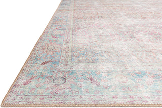 Loloi II Wynter WYN-04 Red / Teal Area Rug Corner Image