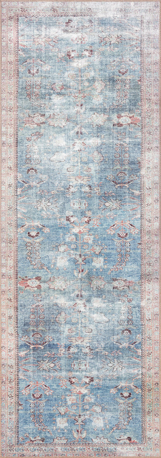 Loloi II Wynter WYN-06 Teal / Multi Area Rug Corner Image