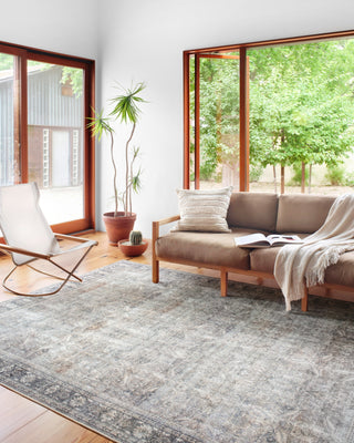 Loloi Wynter WYN-07 Grey / Charcoal Area Rug Lifestyle Image Feature