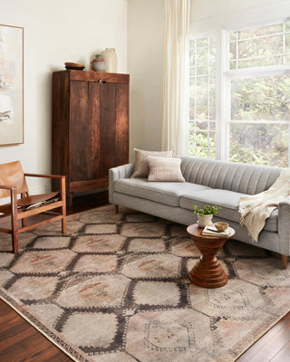 Loloi Wynter WYN-08 Graphite/Blush Area Rug Lifestyle Image Feature