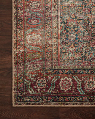 Loloi Wynter WYN-09 Onyx/Multi Area Rug Corner Image