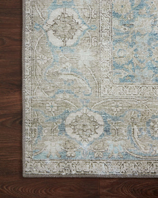 Loloi Wynter WYN-10 Ocean/Silver Area Rug Corner Image