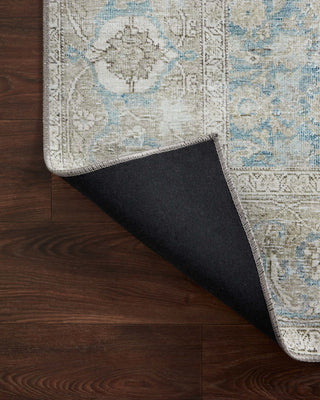 Loloi Wynter WYN-10 Ocean/Silver Area Rug Backing Image