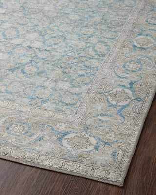 Loloi Wynter WYN-10 Ocean/Silver Area Rug Angle Image