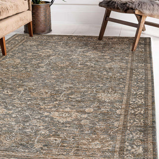 Dalyn Yarra YA1 Pewter Area Rug Lifestyle Image Feature