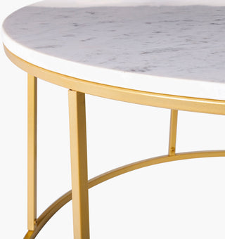 Surya Aryaa YAA-017 White / Gold Furniture Corner Shot