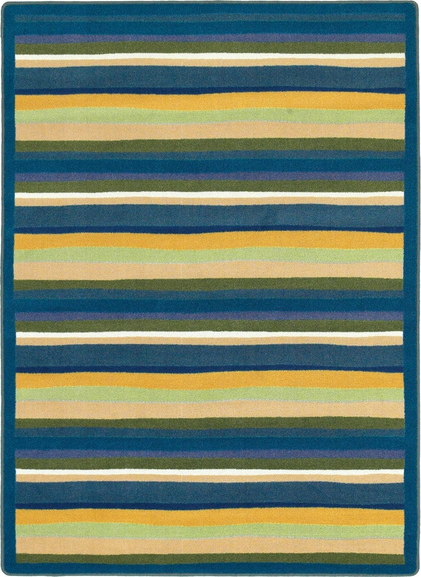Joy Carpets Kid Essentials Yipes Stripes Bold Area Rug