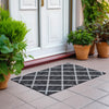 Dalyn York YO1 Black Area Rug Scatter Outdoor Lifestyle Image Feature