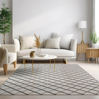 Dalyn York YO1 Grey Area Rug Lifestyle Image Feature