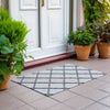Dalyn York YO1 Grey Area Rug Scatter Outdoor Lifestyle Image Feature