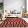 Dalyn York YO1 Red Area Rug Lifestyle Image Feature