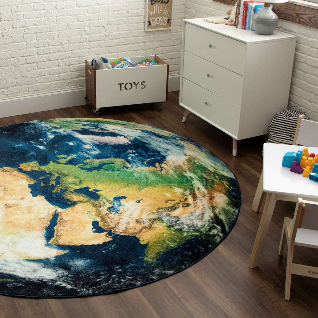 Mohawk Home Prismatic Eastern Hemi Navy Area Rug Lifestyle Image Feature