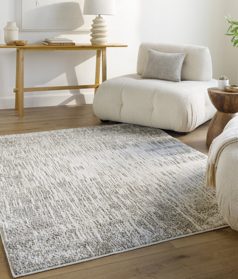 Livabliss Zidane ZDN-2305 White Area Rug Room Scene Feature
