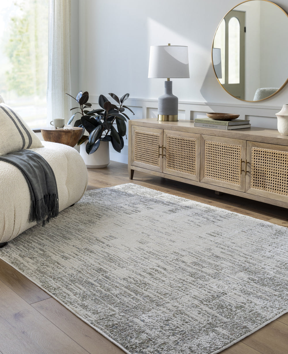 Livabliss Zidane ZDN-2305 White Area Rug Room Scene Feature
