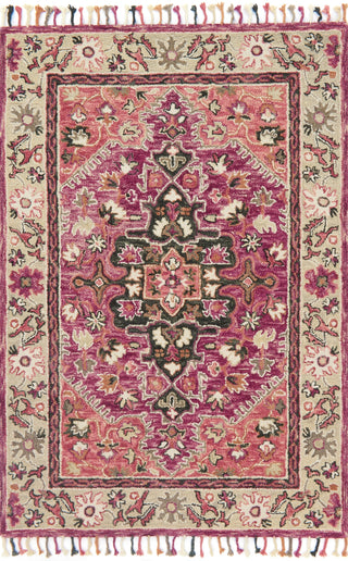 Loloi Zharah ZR-05 Raspberry/Taupe Area Rug main image