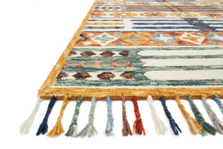 Loloi Zharah ZR-08 Santa Fe Spice Area Rug Corner Image Fringe