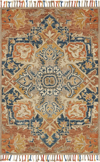 Loloi Zharah ZR-10 Rust/Blue Area Rug main image