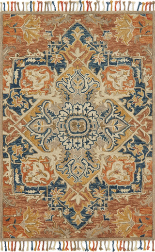 Loloi Zharah ZR-10 Rust/Blue Area Rug main image