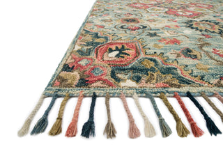 Loloi Zharah ZR-13 Light Blue/Multi Area Rug Corner Image