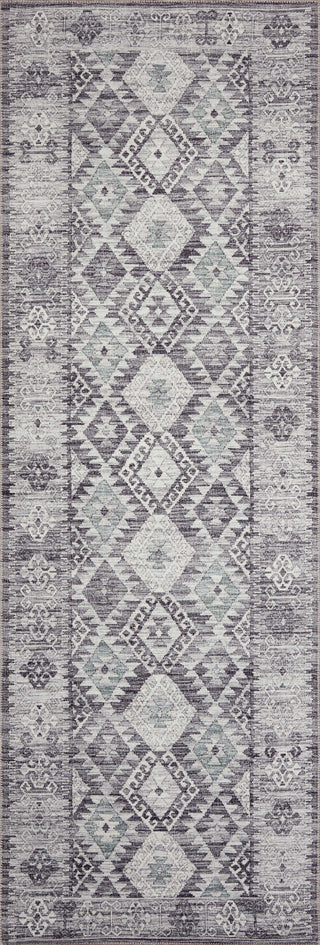 Loloi Zion ZIO-03 Charcoal/Slate Area Rug Runner Image