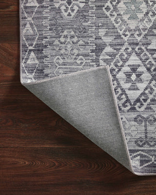 Loloi Zion ZIO-03 Charcoal/Slate Area Rug Backing Image