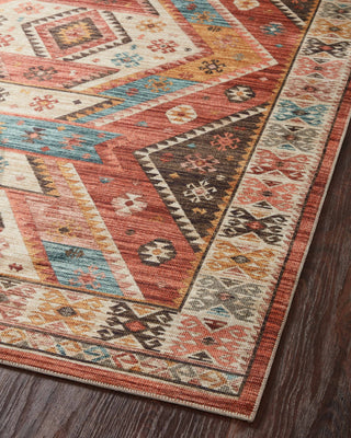 Loloi Zion ZIO-05 Red/Multi Area Rug Angle Image